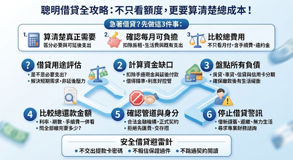 借貸遇到問題怎麼辦?從利率、額度到還款壓力的完整排查指南
