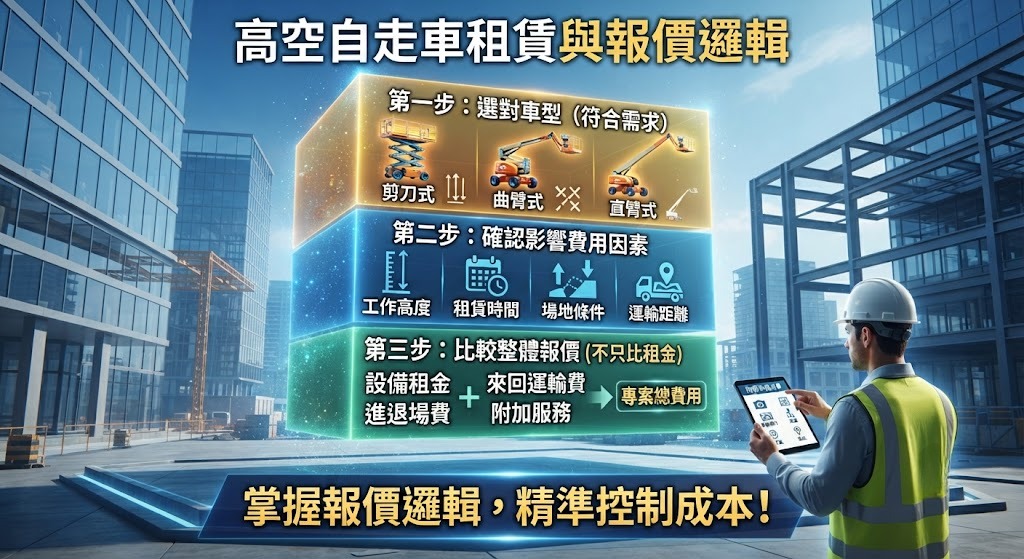 高空自走車費用怎麼算?租賃、規格、報價與選擇重點完整解析
