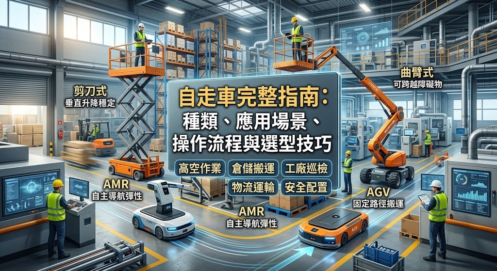 自走車是什麼?用途、種類、操作方式與選購重點完整指南