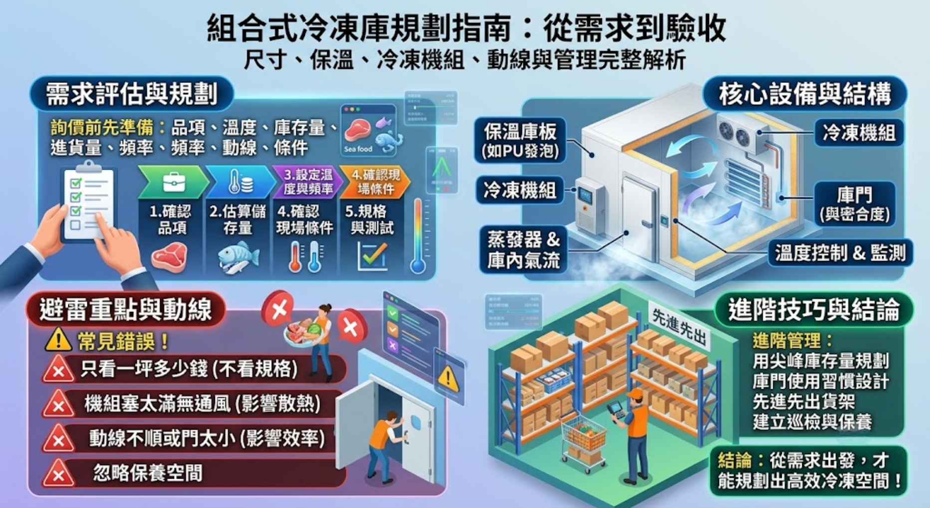 組合式冷凍庫是什麼？規劃、設備與選擇重點完整指南