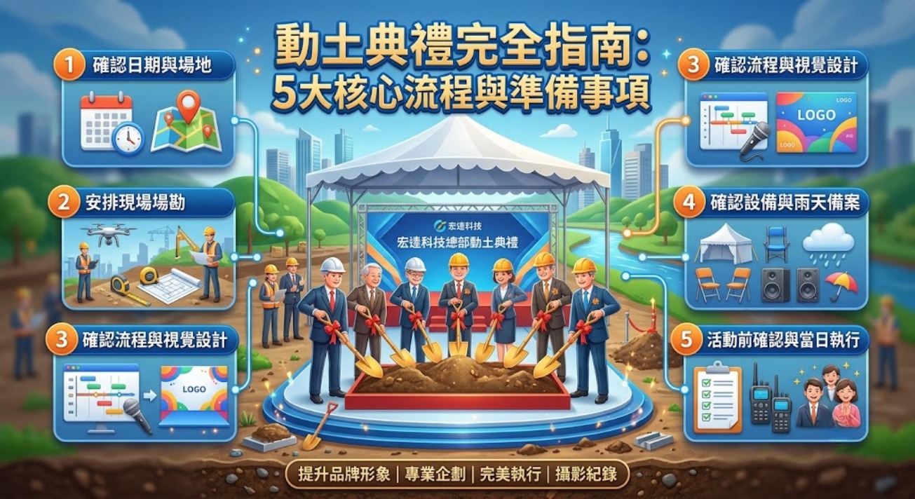 動土典禮怎麼辦?流程、準備事項、費用與活動公司挑選完整指南