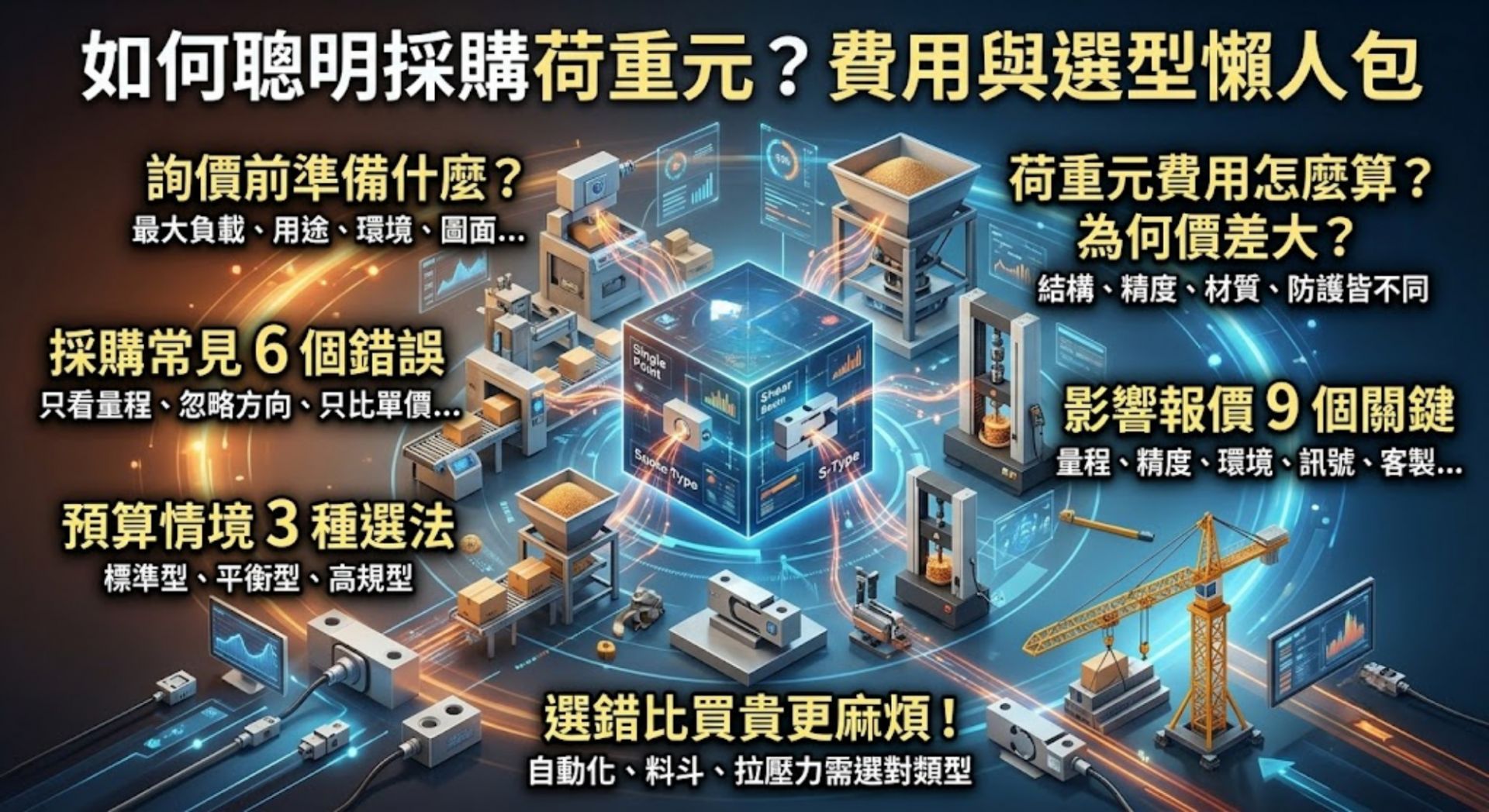 荷重元費用怎麼算?價格、選型與報價單完整解析