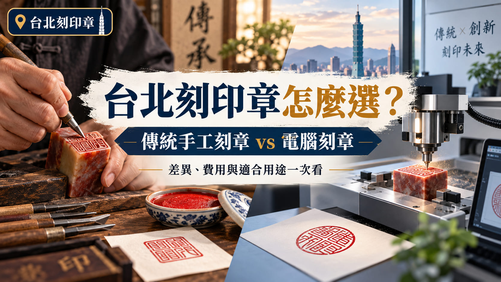 台北刻印章怎麼選？傳統手工刻章 vs 電腦刻章差異、費用與適合用途一次看